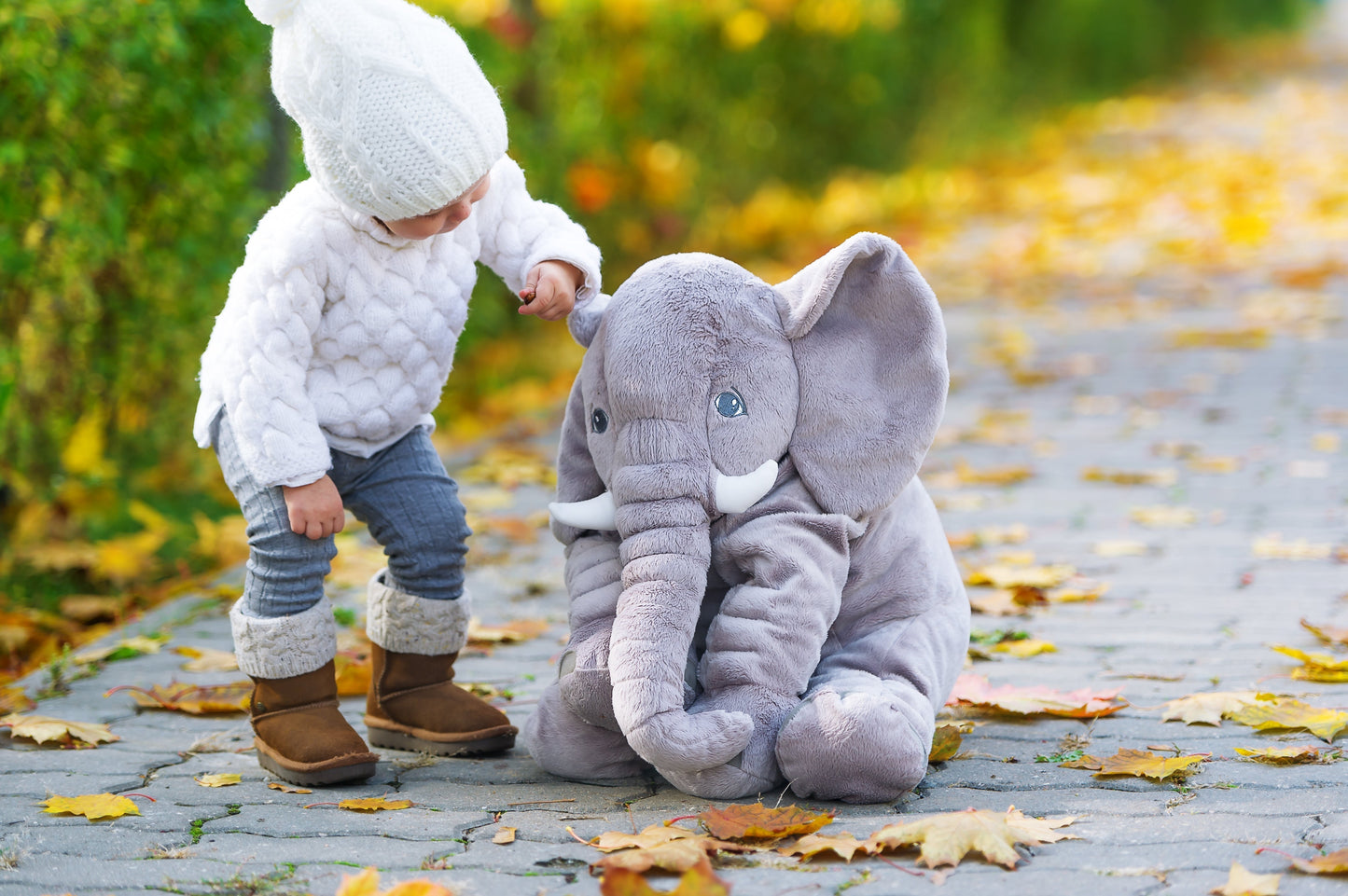 Soft Elephant Hug Pillow for Babies and Children