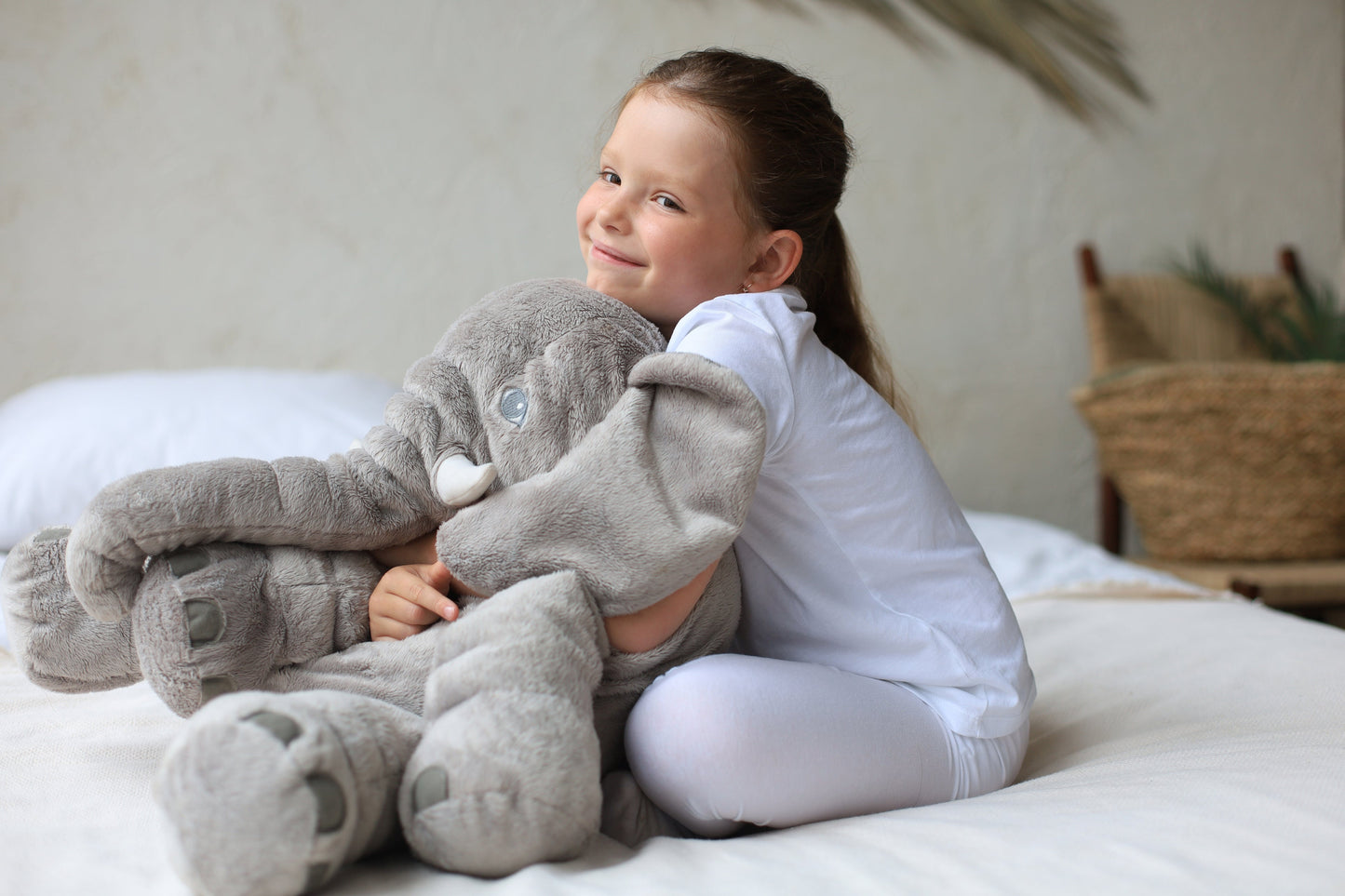 Soft Elephant Hug Pillow for Babies and Children