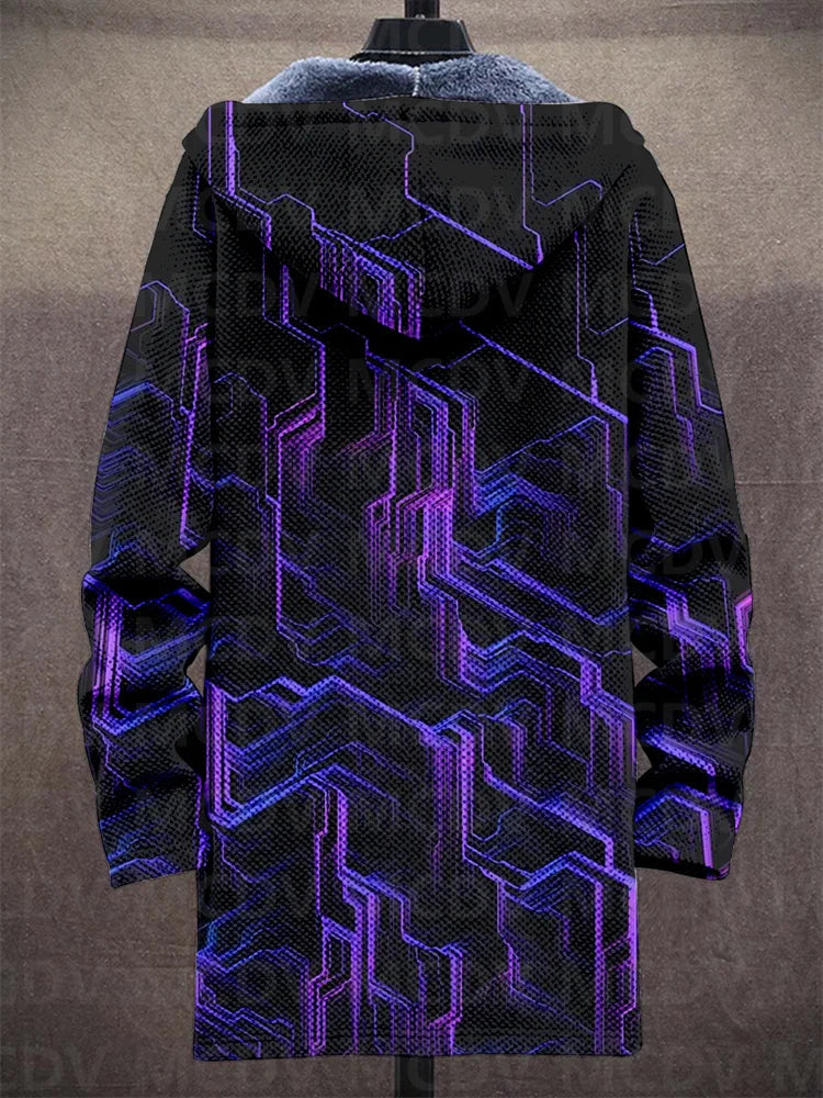 Soft Hooded Cardigan with an Edgy Vibe