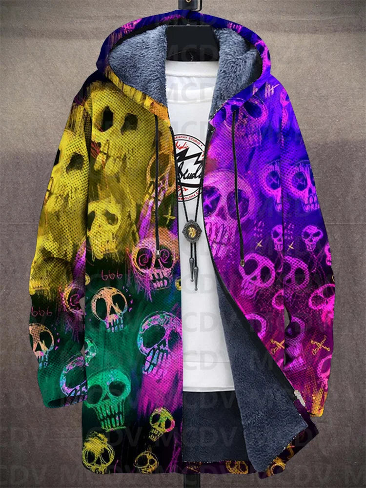 Soft Hooded Cardigan with an Edgy Vibe