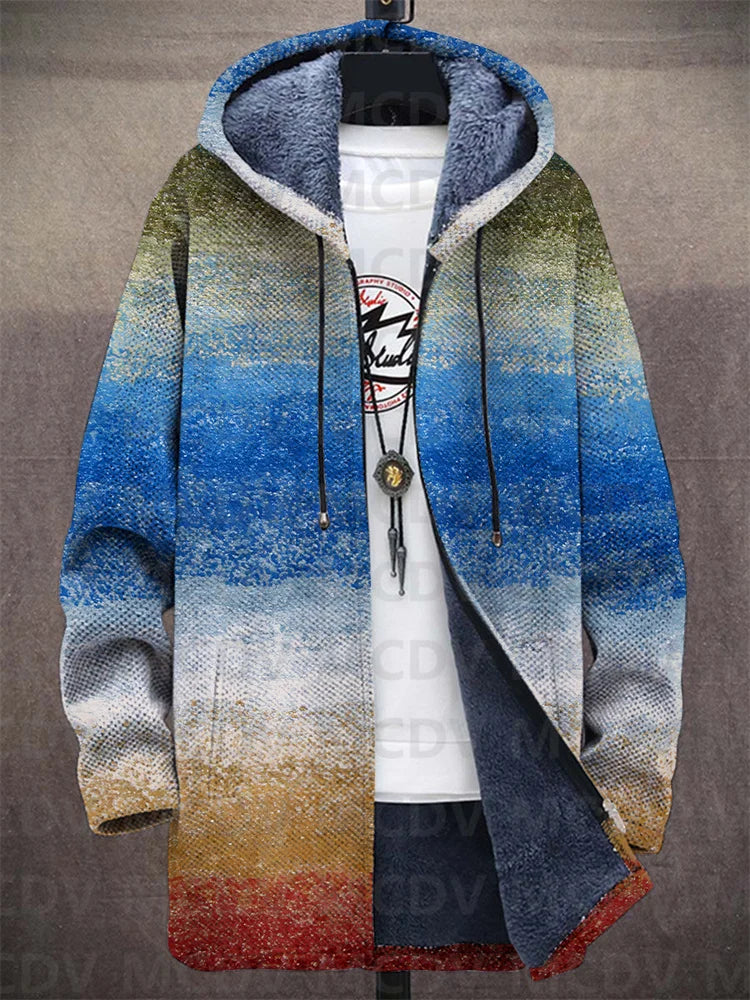 Soft Hooded Cardigan with an Edgy Vibe
