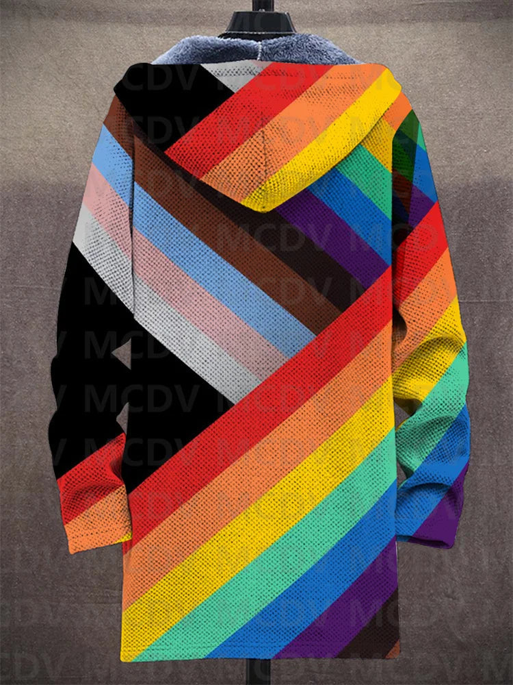 Soft Hooded Cardigan with an Edgy Vibe