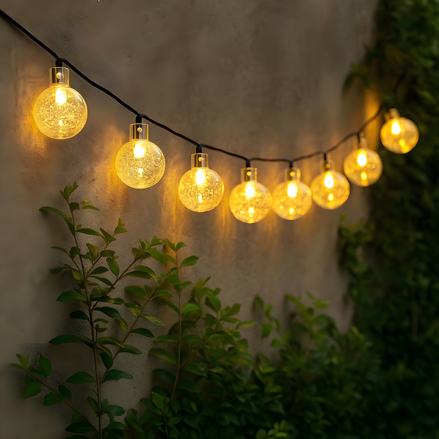 Solar Powered Globe String Lights - Outdoor Lighting - Stylish Garden Decor - Image 1