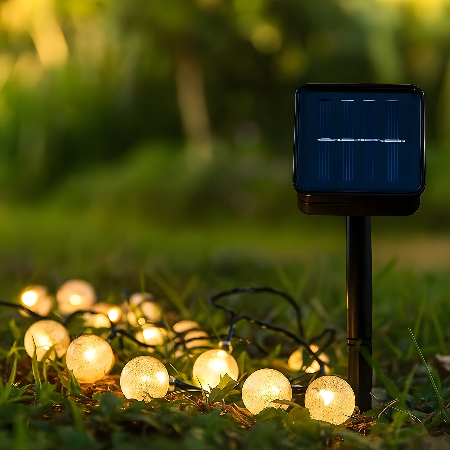 Solar Powered Globe String Lights - Outdoor Lighting - Stylish Garden Decor - Image 4