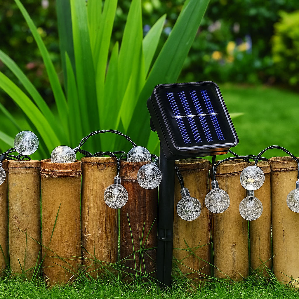 Solar Powered Globe String Lights - Outdoor Lighting - Stylish Garden Decor - Image 5