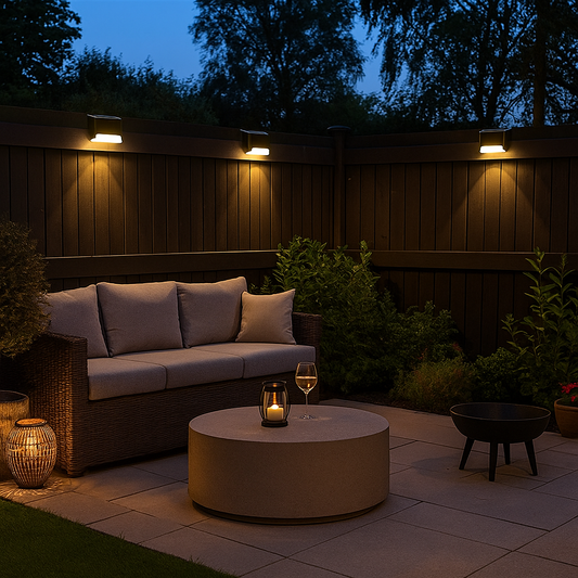 Solar Powered LED Outdoor Light - Weatherproof Wall Lighting - Modern Style - Image 1