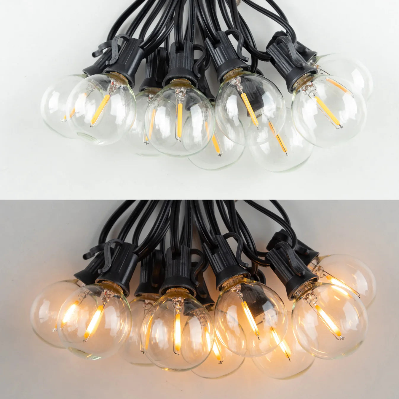 Solar Powered String Lights - Edison Style Bulbs - Outdoor Patio Lighting - Image 4