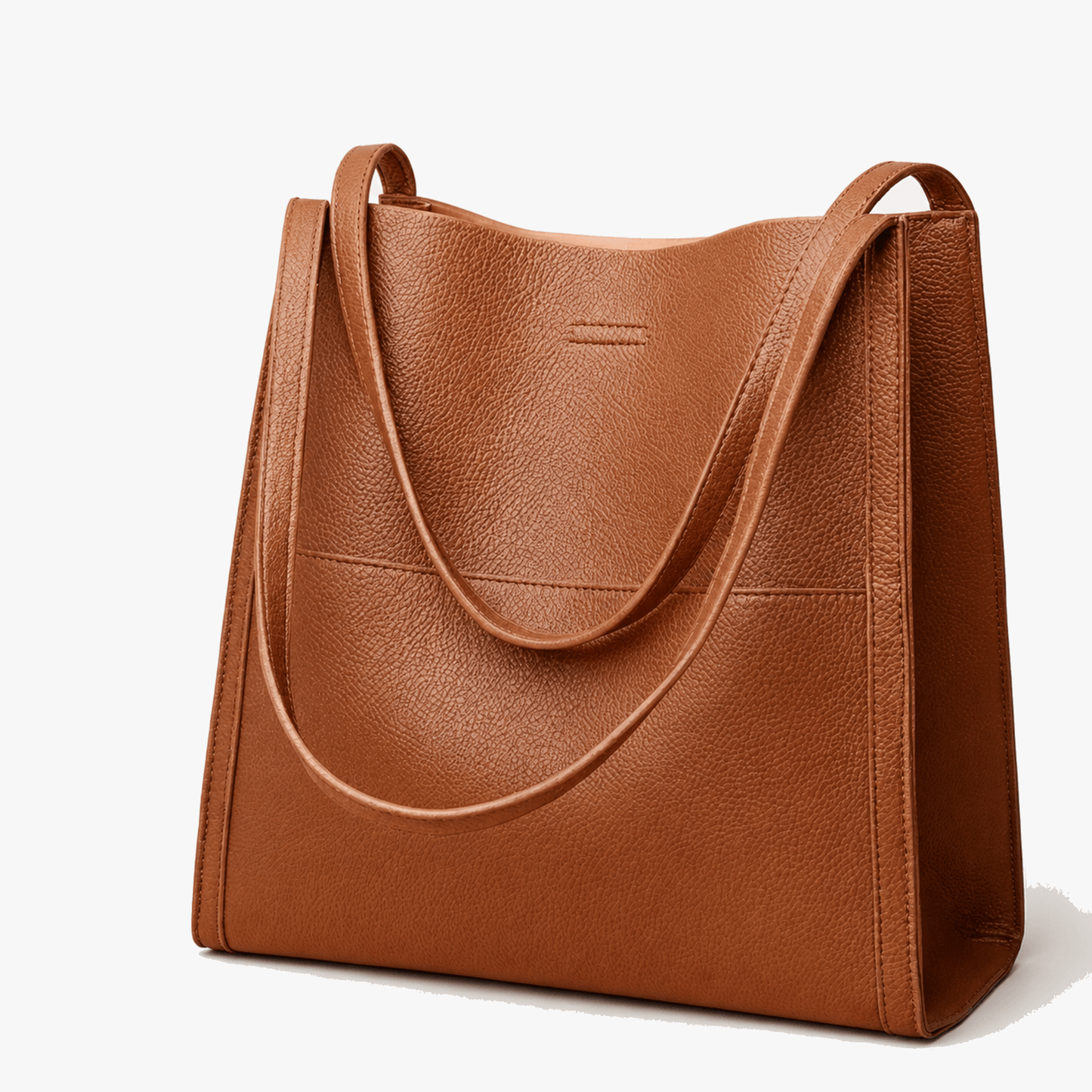 Solenne – Soft Leather Shoulder Tote Bag