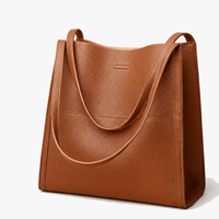 Solenne – Soft Leather Shoulder Tote Bag