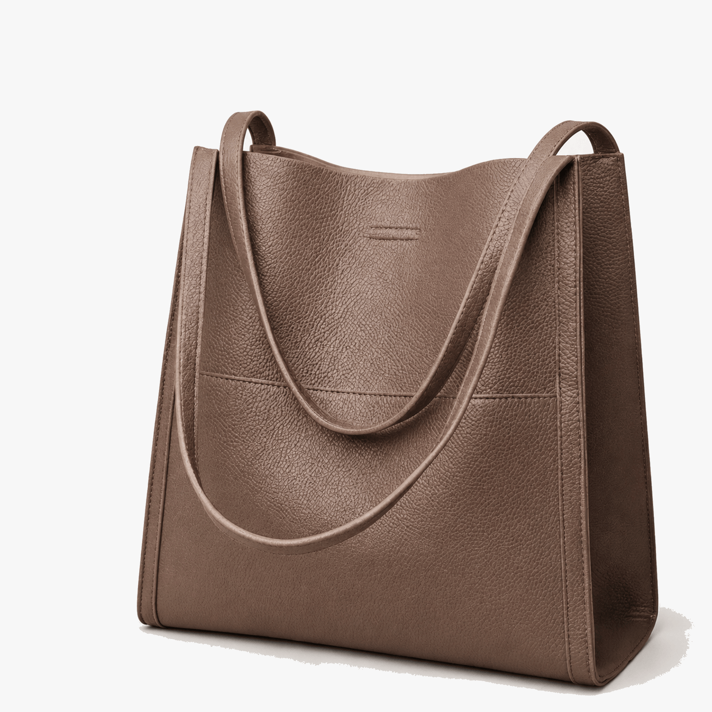 Solenne – Soft Leather Shoulder Tote Bag