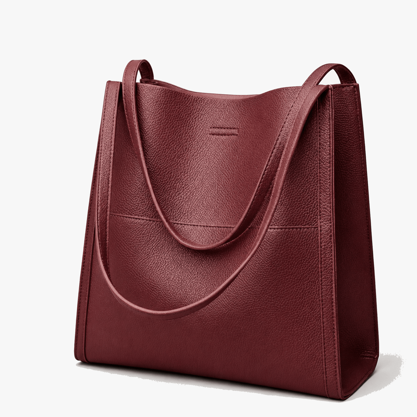 Solenne – Soft Leather Shoulder Tote Bag