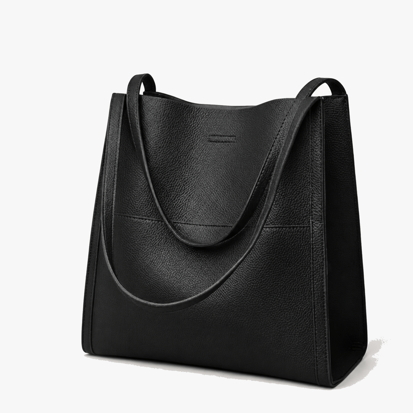 Solenne – Soft Leather Shoulder Tote Bag