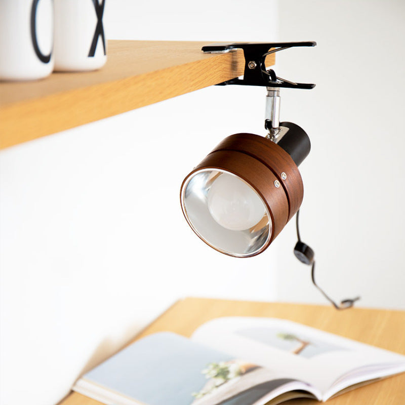 Solid Wood Clip Table Light - Stylish Accent Lighting - Plug-in Desk Lamp - Image 3