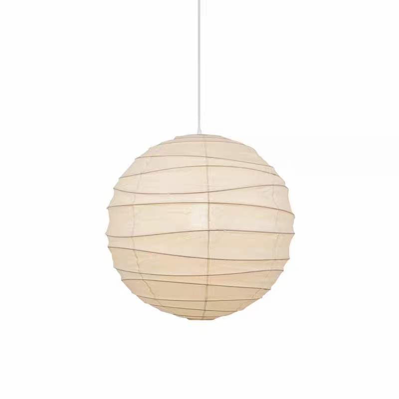Sphere Paper Pendant Lamp - Modern Round Hanging Light Fixture - Image 2