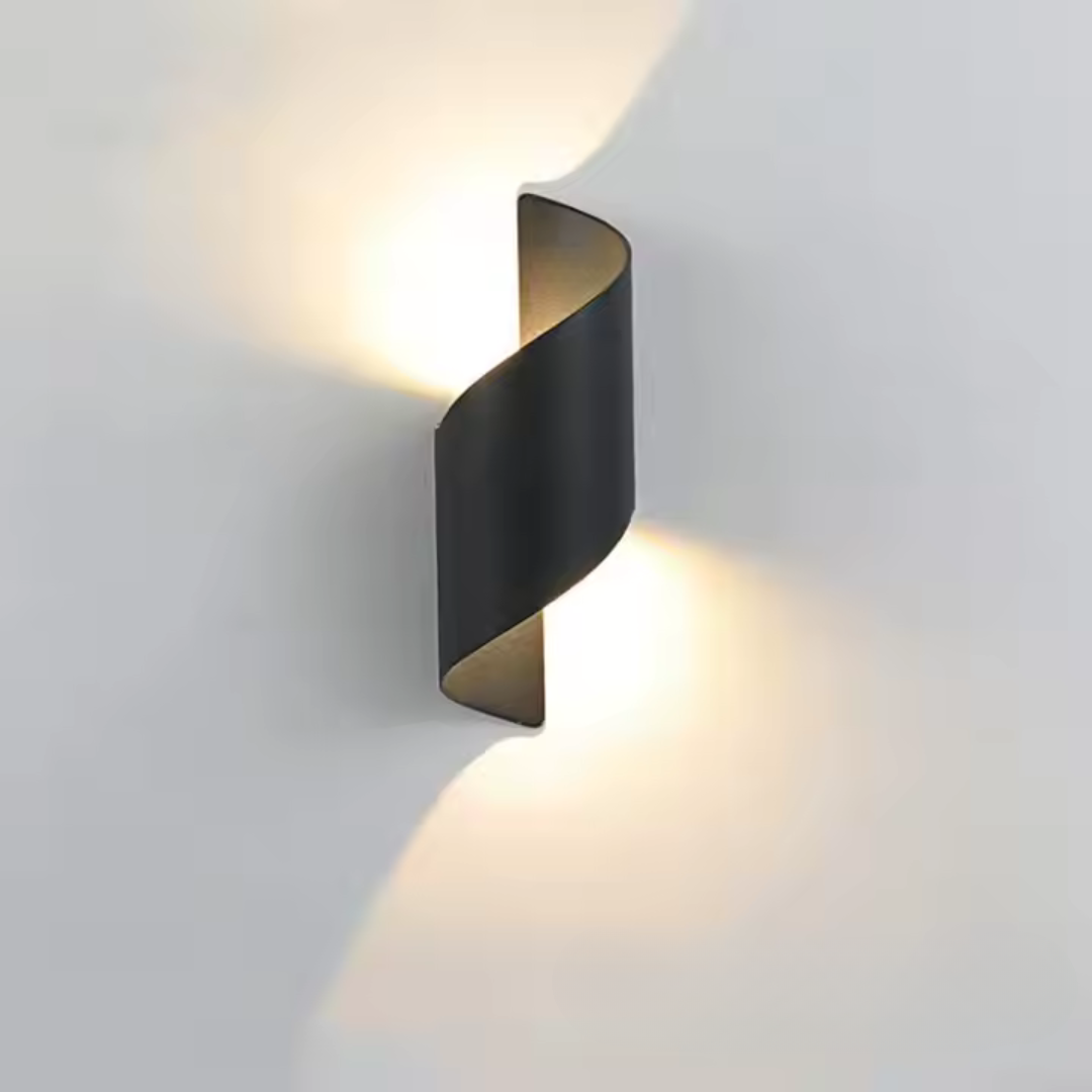 Spiral Metal Wall Light - Modern Sconce - Up Down Lighting - Hallway - Bedroom - Image 4