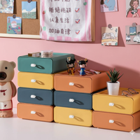 Stackable Storage Drawer - Plastic Organizer - Modern Decorative Box