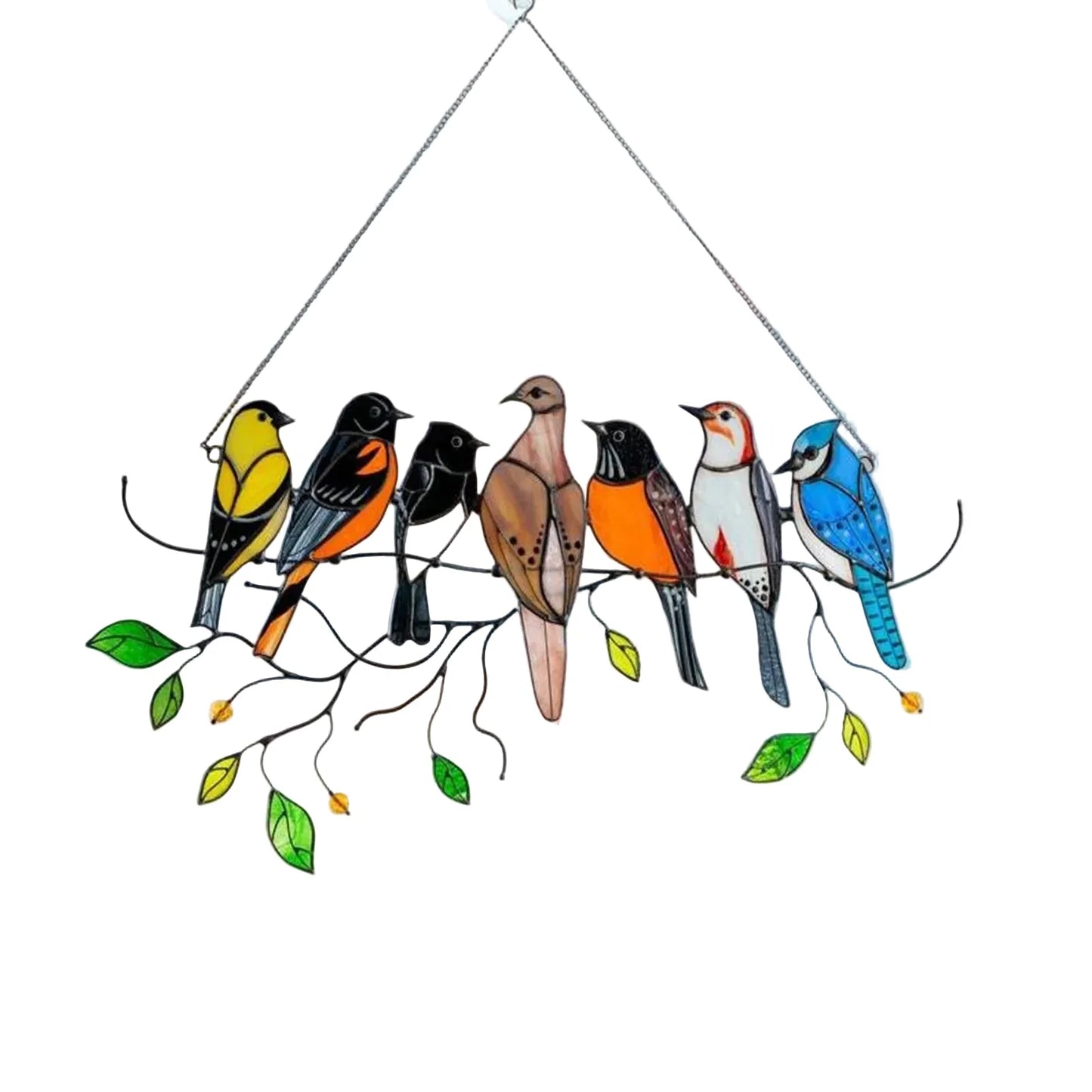 Stained Glass Bird Suncatcher