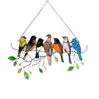 Stained Glass Bird Suncatcher