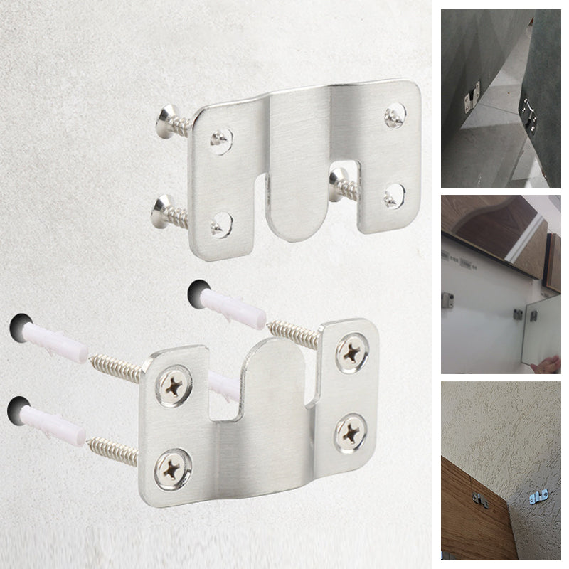 Stainless Steel Interlocking Hanging Buckle Flush Mount Brackets