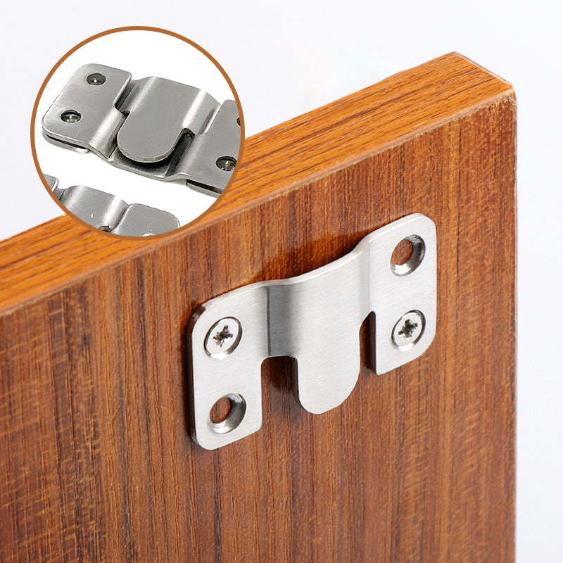 Stainless Steel Interlocking Hanging Buckle Flush Mount Brackets