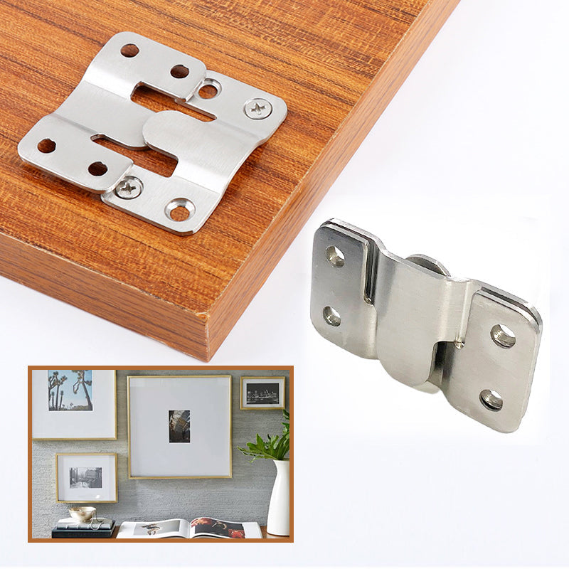 Stainless Steel Interlocking Hanging Buckle Flush Mount Brackets
