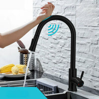Stainless Steel Kitchen Faucet - Pull-Out Sprayer - Sensor Control - Modern