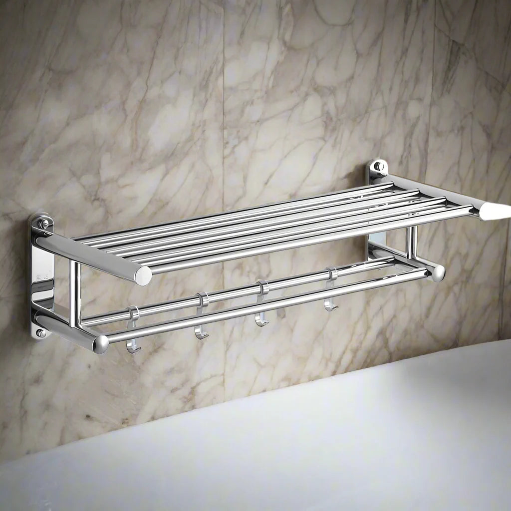 Stainless Steel Towel Rack – Modern and Durable Design for the Bathroom