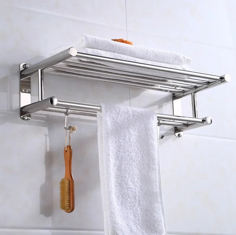 Stainless Steel Towel Rack – Modern and Durable Design for the Bathroom