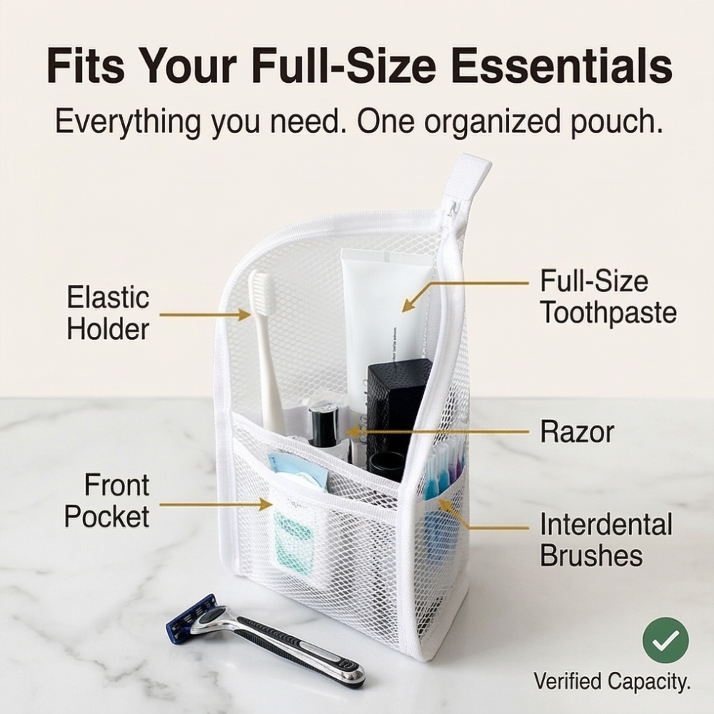 Standli – Freestanding Travel Toiletry Pouch