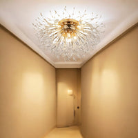 Starburst Ceiling Light - Modern Style Fixture - Elegant Glass Accent Lighting