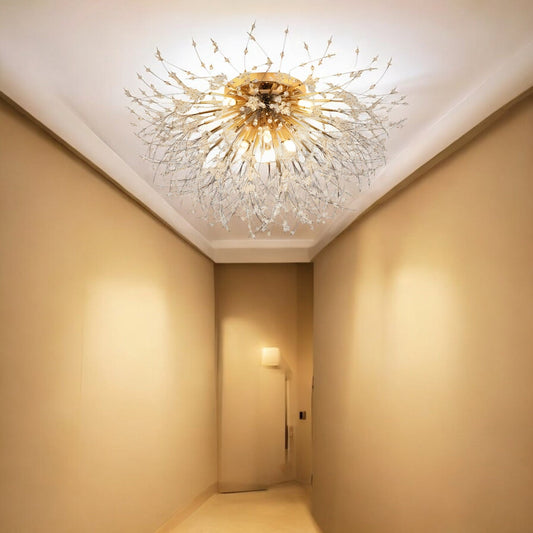Starburst Ceiling Light - Modern Style Fixture - Elegant Glass Accent Lighting - Image 1