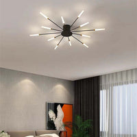 Starburst Style Flush Mount Ceiling Light - Modern Fixture - Elegant Home Lighting