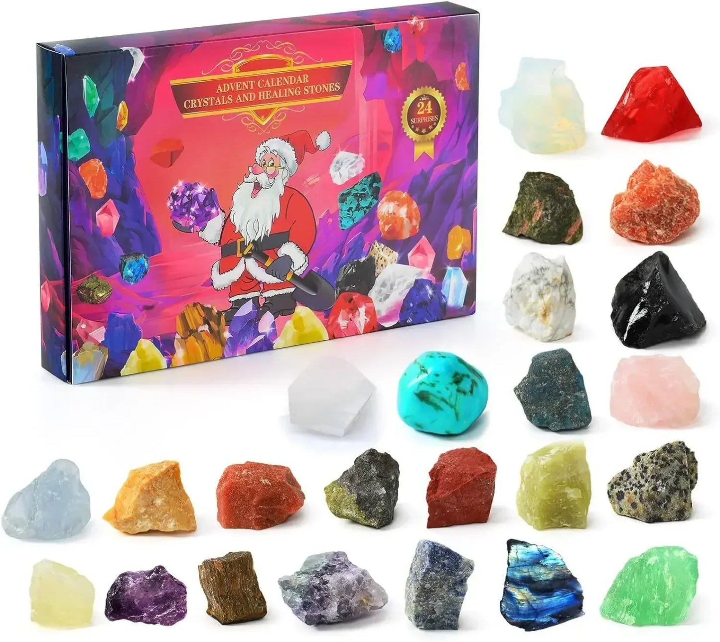 StoneMagic Advent Calendar – 24 Natural Crystal Treasures