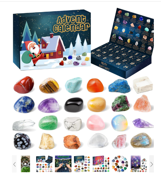 StoneMagic Advent Calendar – 24 Natural Crystal Treasures