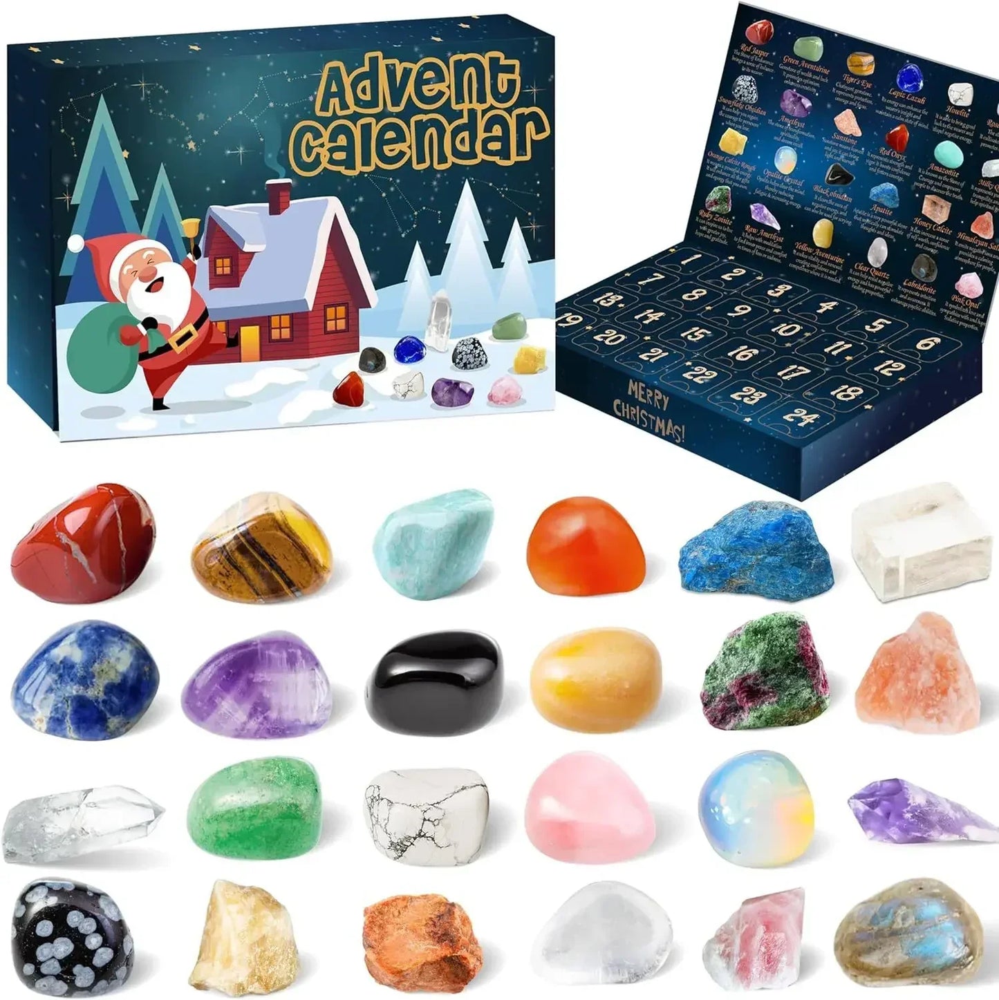 StoneMagic Advent Calendar – 24 Natural Crystal Treasures