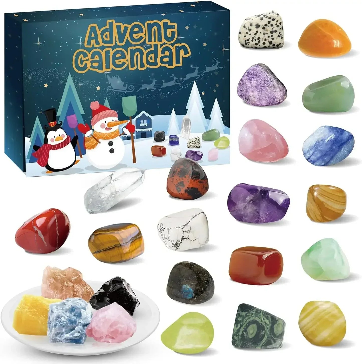 StoneMagic Advent Calendar – 24 Natural Crystal Treasures