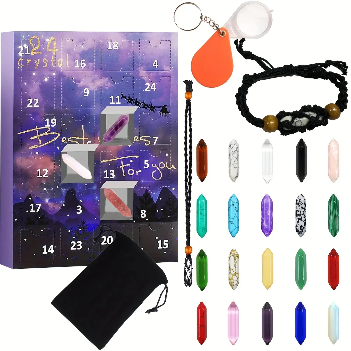 StoneMagic Advent Calendar – 24 Natural Crystal Treasures