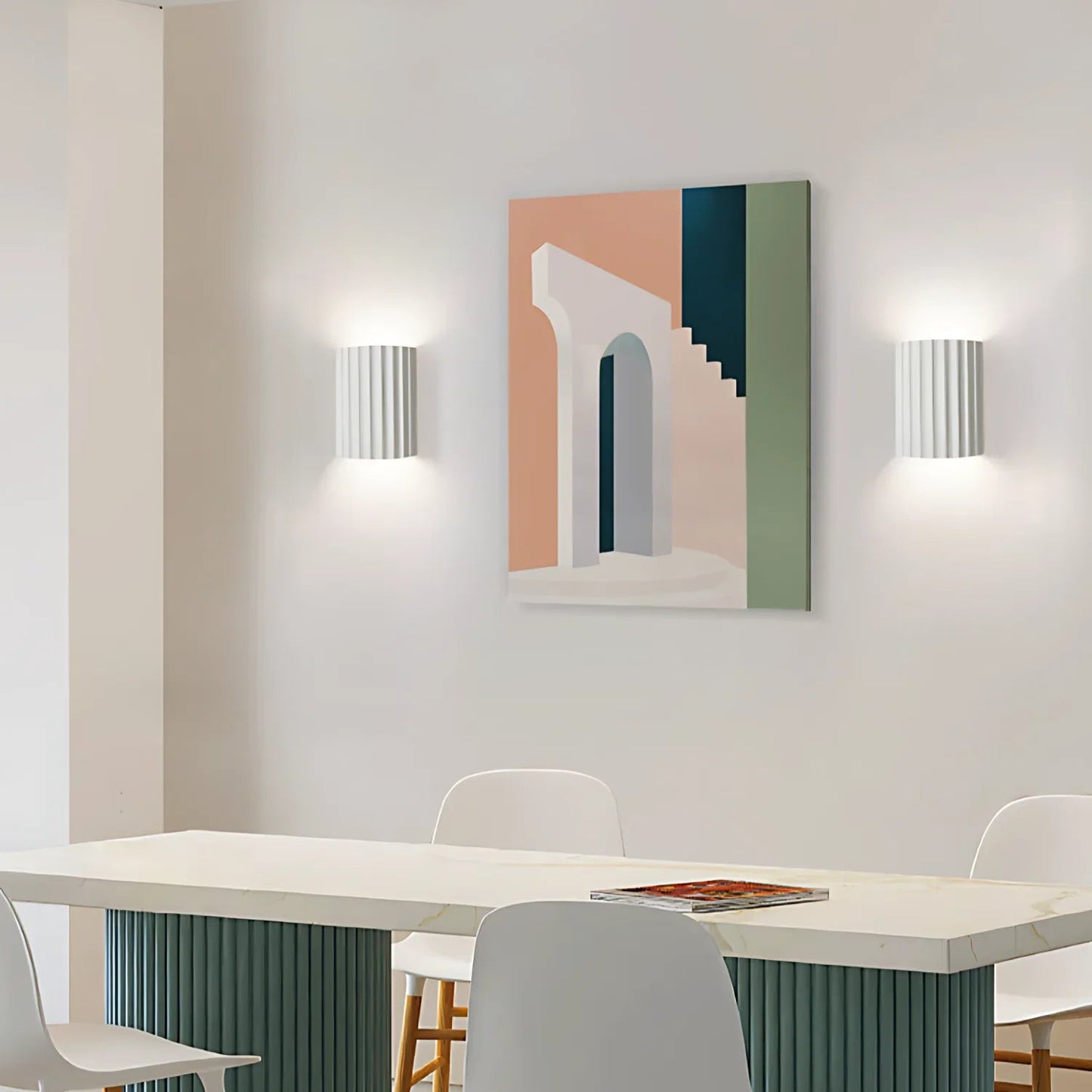 Striped Wall Sconce - Resin Wall Light - Modern Nordic Style - Image 5