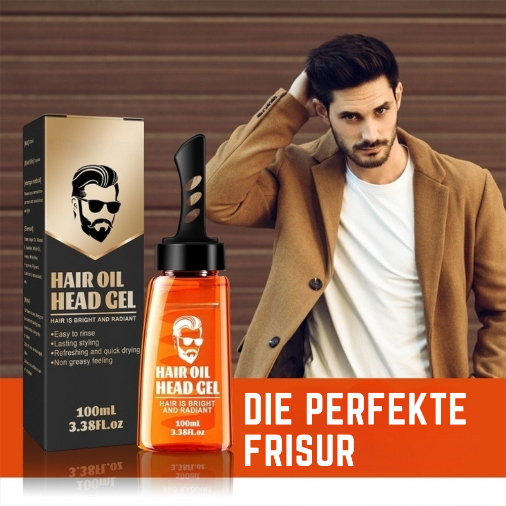 Styling Gel | Non-Greasy Hair Oil Finish | Long-Lasting Hold Without Residue | StyleComb