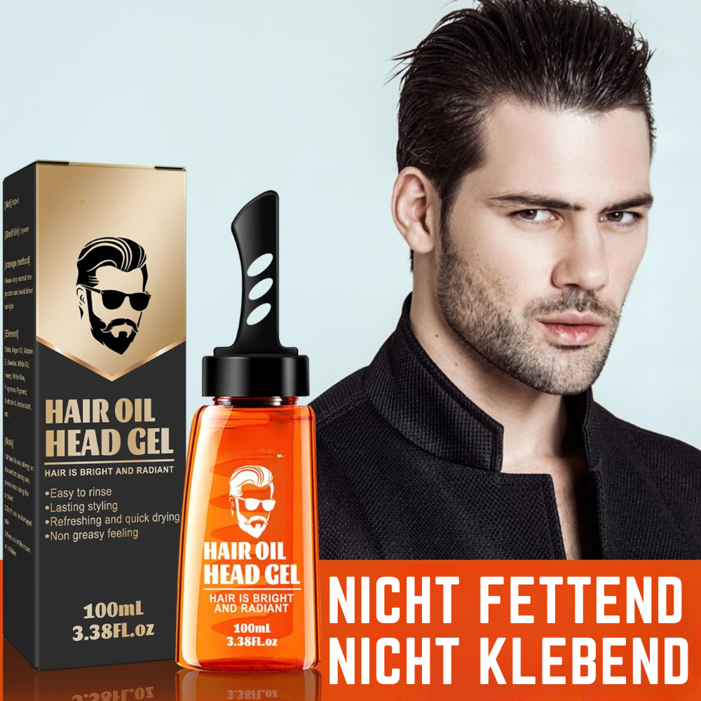Styling Gel | Non-Greasy Hair Oil Finish | Long-Lasting Hold Without Residue | StyleComb