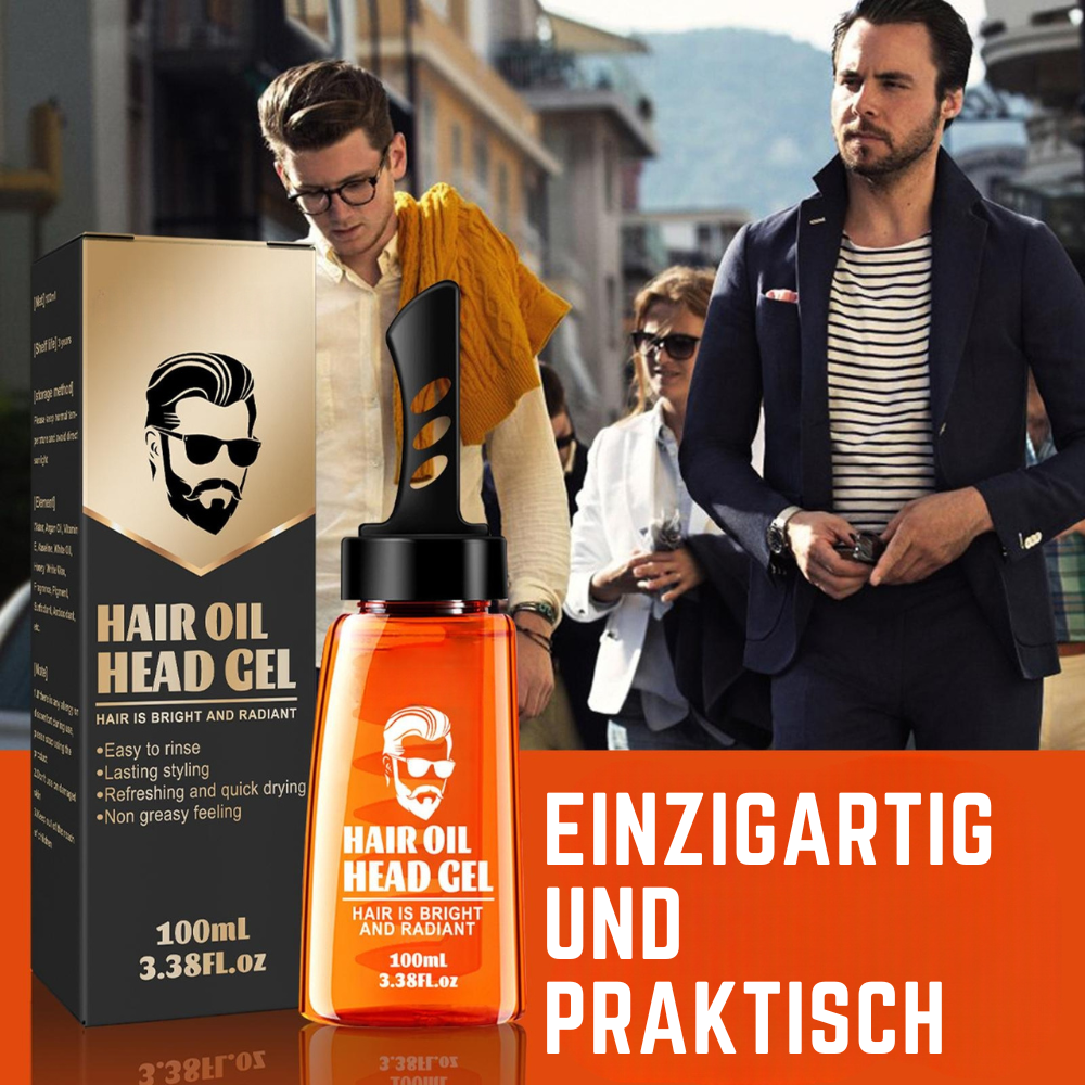 Styling Gel | Non-Greasy Hair Oil Finish | Long-Lasting Hold Without Residue | StyleComb