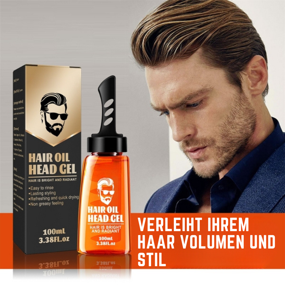 Styling Gel | Non-Greasy Hair Oil Finish | Long-Lasting Hold Without Residue | StyleComb