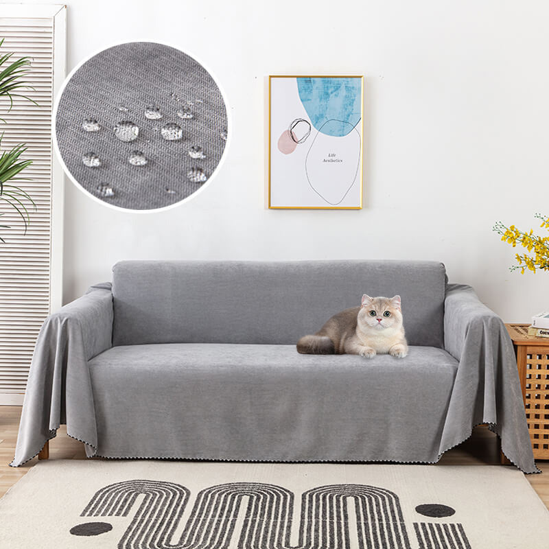 Stylish Sofa Cover Throw - Polyester Blend - Non-Slip Furniture Protector - Image 8