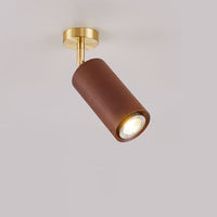 Stylish Wood Spotlight Ceiling Light - Modern LED Semi-Flush Mount Fixture