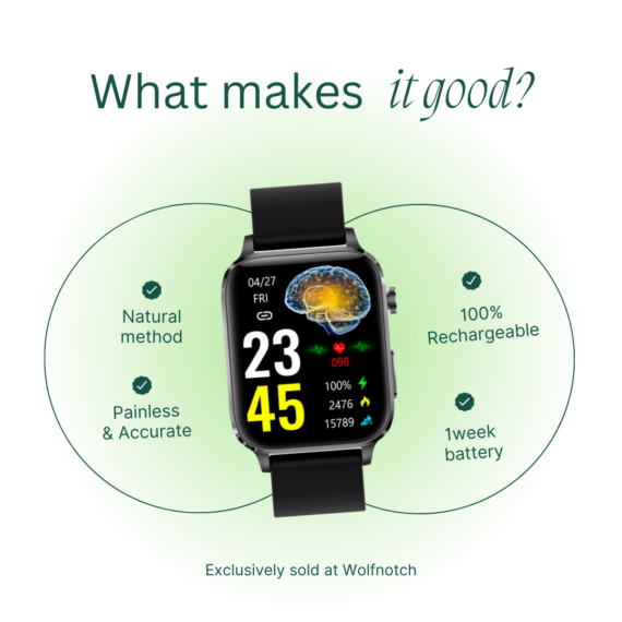SugaWatch Non-Invasive Smartwatch for Glucose Monitoring & Laser Therapy
