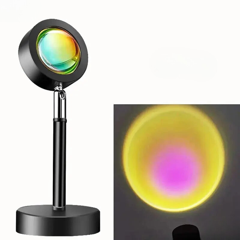 Sunset Projection Lamp - LED Mood Lighting with Remote - Modern Decor - Image 7