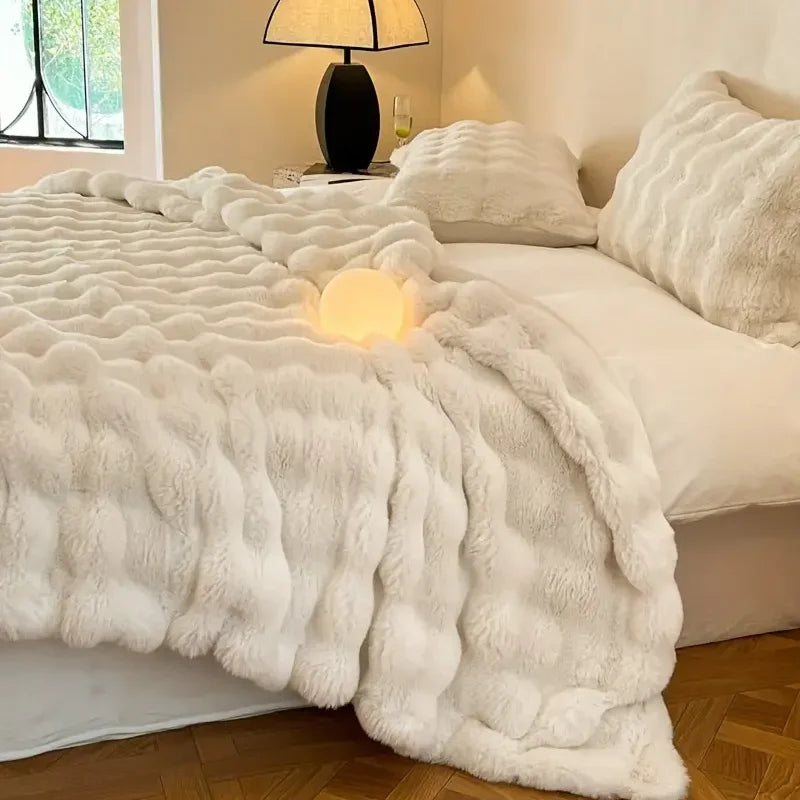Super Soft Throw Blanket - Elegant Polyester - Cozy Bed and Sofa Blanket - Image 3
