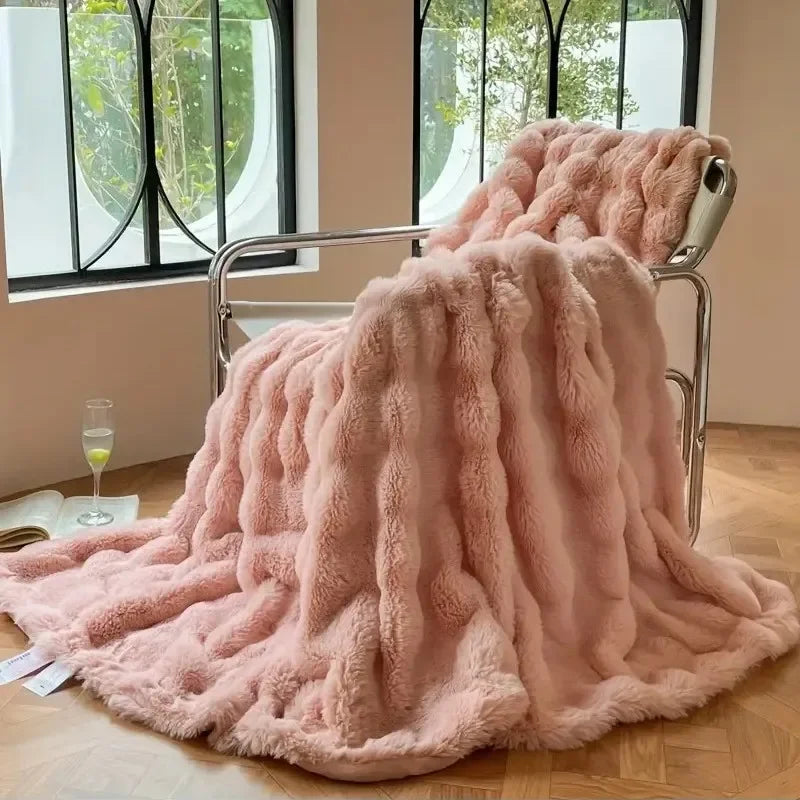 Super Soft Throw Blanket - Elegant Polyester - Cozy Bed and Sofa Blanket - Image 6