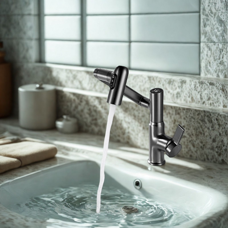 Swivel Bathroom Faucet - Modern Temperature Display - Kitchen & Bath Fixture - Image 2