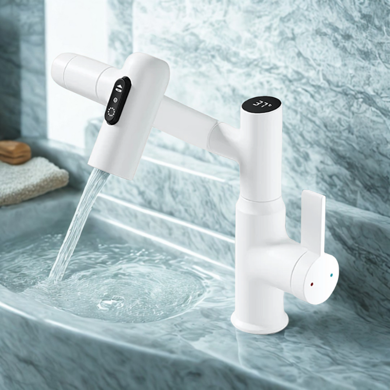 Swivel Bathroom Faucet - Modern Temperature Display - Kitchen & Bath Fixture - Image 5